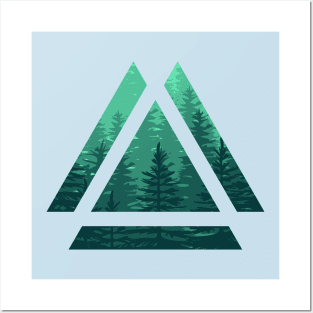 Natural Triangle Posters and Art